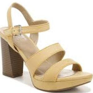 Naturalizer Yellow Strappy Heels